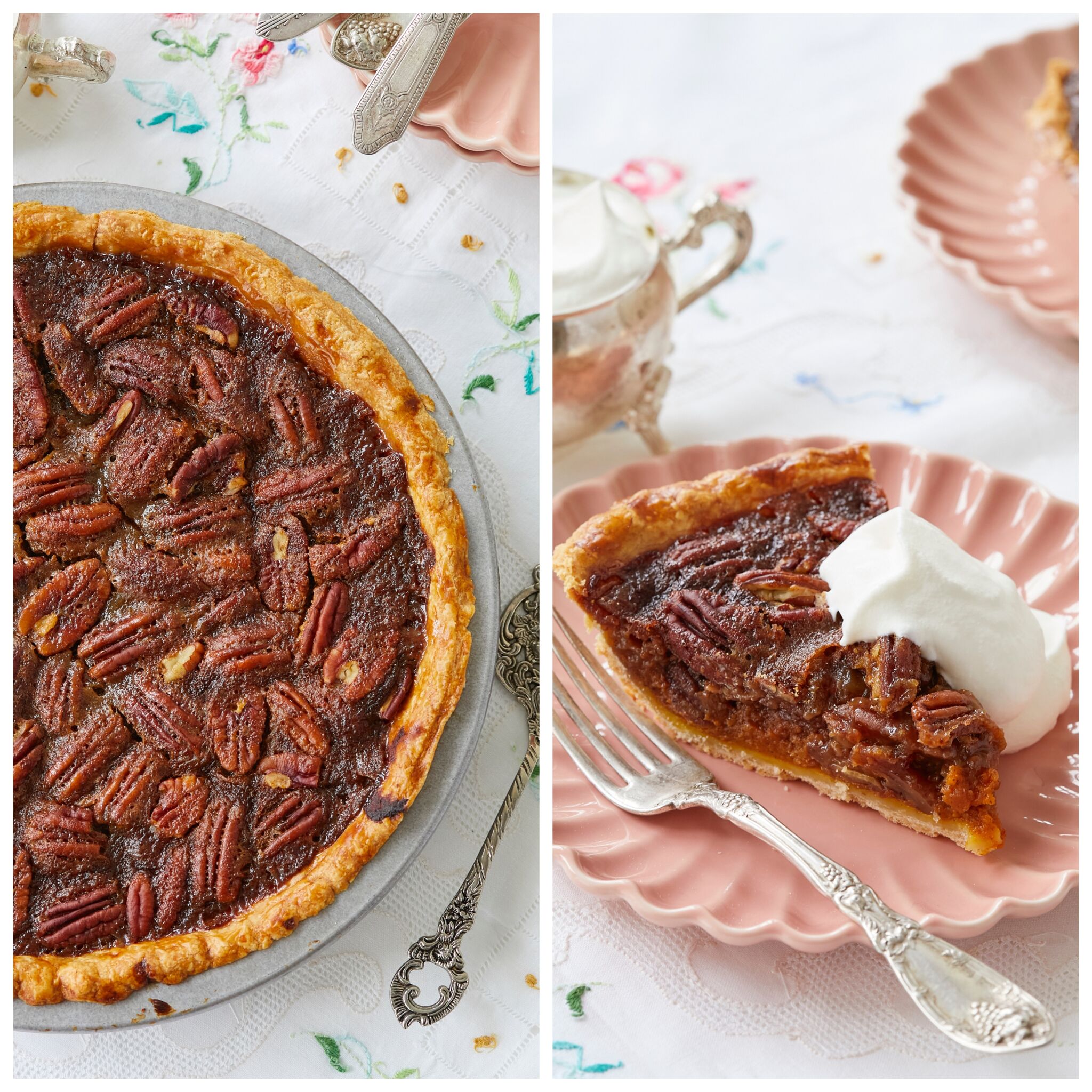 The Best-Ever Pecan Pie that is made with this master crust has golden edges, flaky crust and is loaded with pecans and topped with a dollop of whipped cream. 