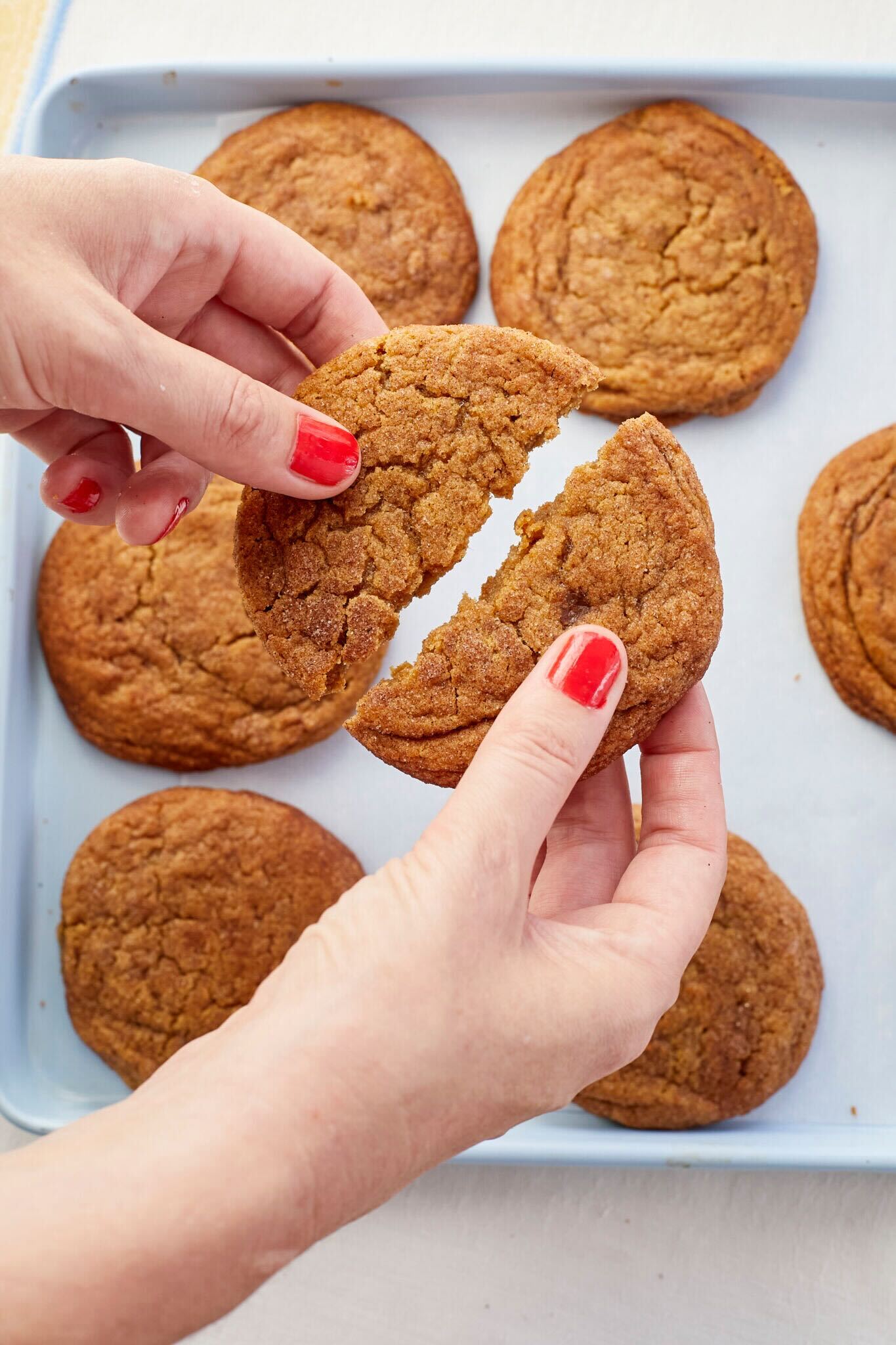 Maple Pumpkin Cookies are baked to perfection with crinkle top, perfectly crisp around the edges and gooey in the middle. 