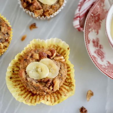 Healthy Banana Nut Muffins (Paleo, Vegan, and Gluten-Free)