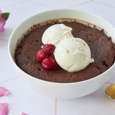 Microwave Chocolate Lava Cake Bowl Recipe For Two